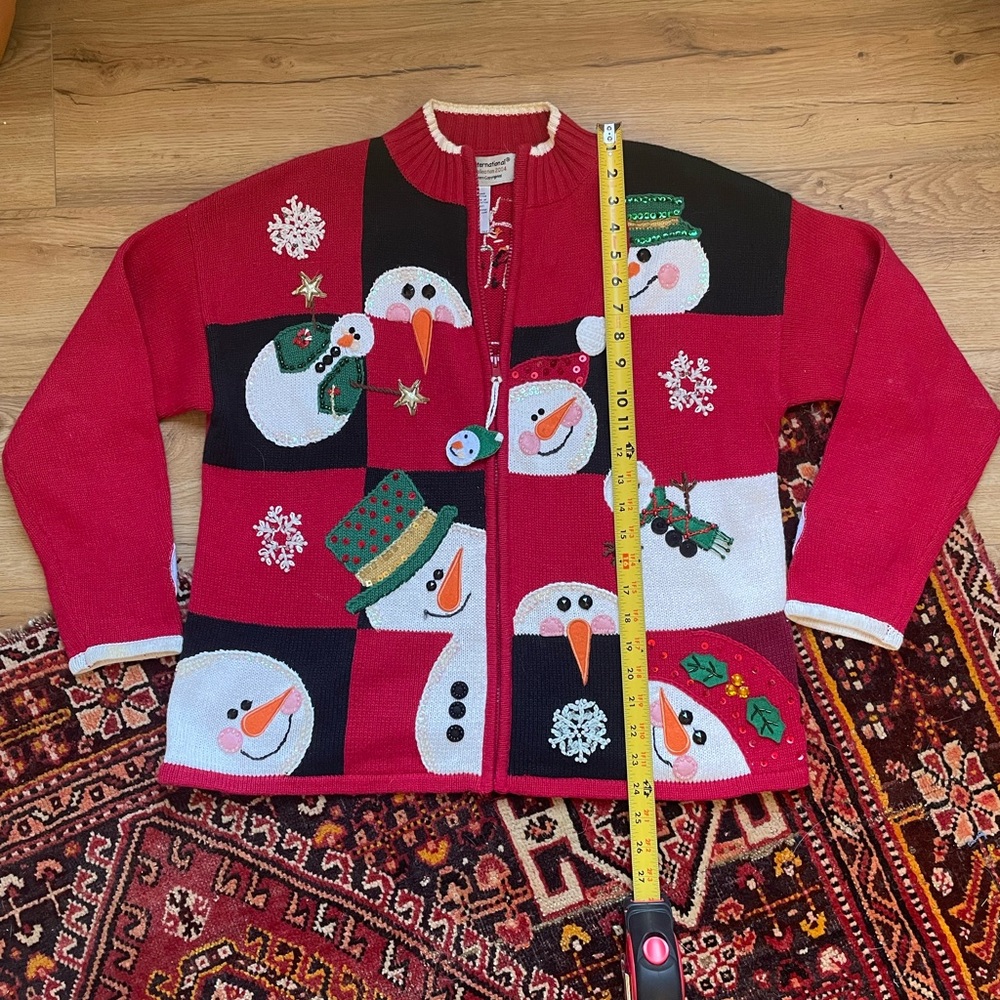 Vintage Snowman Christmas Sweater